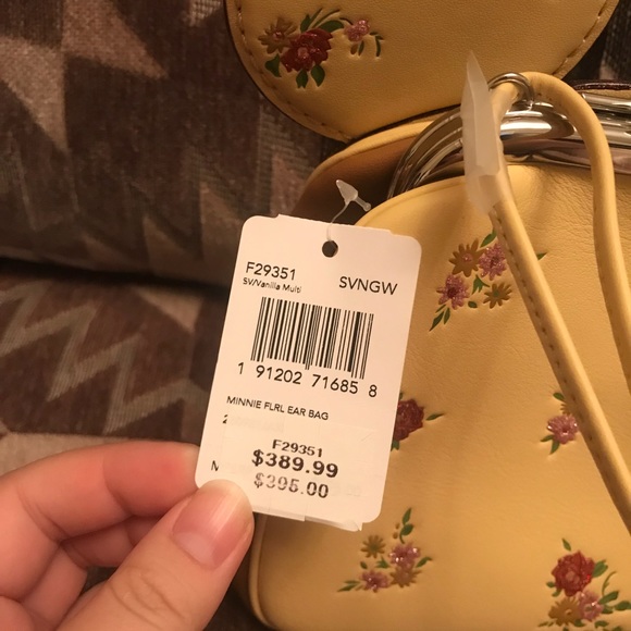 Coach KISSLOCK BAG FLORAL PRINT MINNIE MOUSE EARS - Picture 4 of 8